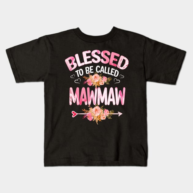 mawmaw - blessed to be called mawmaw Kids T-Shirt by Bagshaw Gravity